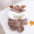 All In One Plush Windproof Deer Warm Hats for Kids childrensterritory