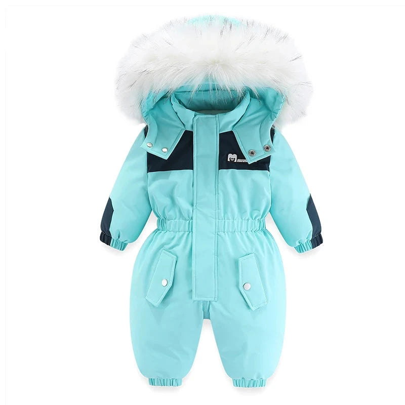 -30 Degree Waterproof Hooded Overall Baby/Kids Ski Suits childrensterritory