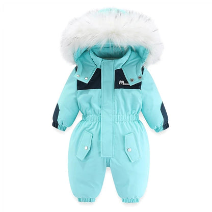 -30 Degree Waterproof Hooded Overall Baby/Kids Ski Suits childrensterritory