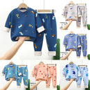 Baby/Kids Thick Warm Cartoon Print Pajamas Set