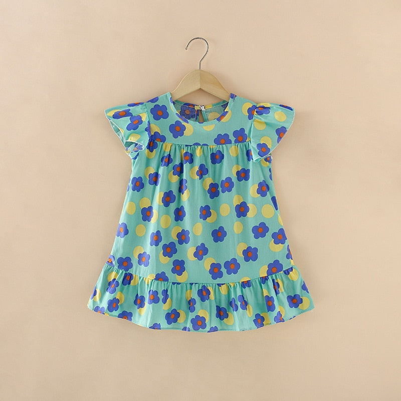 Kids Girls Floral Summer Princess Party Dresses childrensterritory