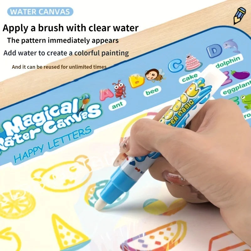 100x80CM Magic Water Drawing Mat With Reusable Magic Pens childrensterritory
