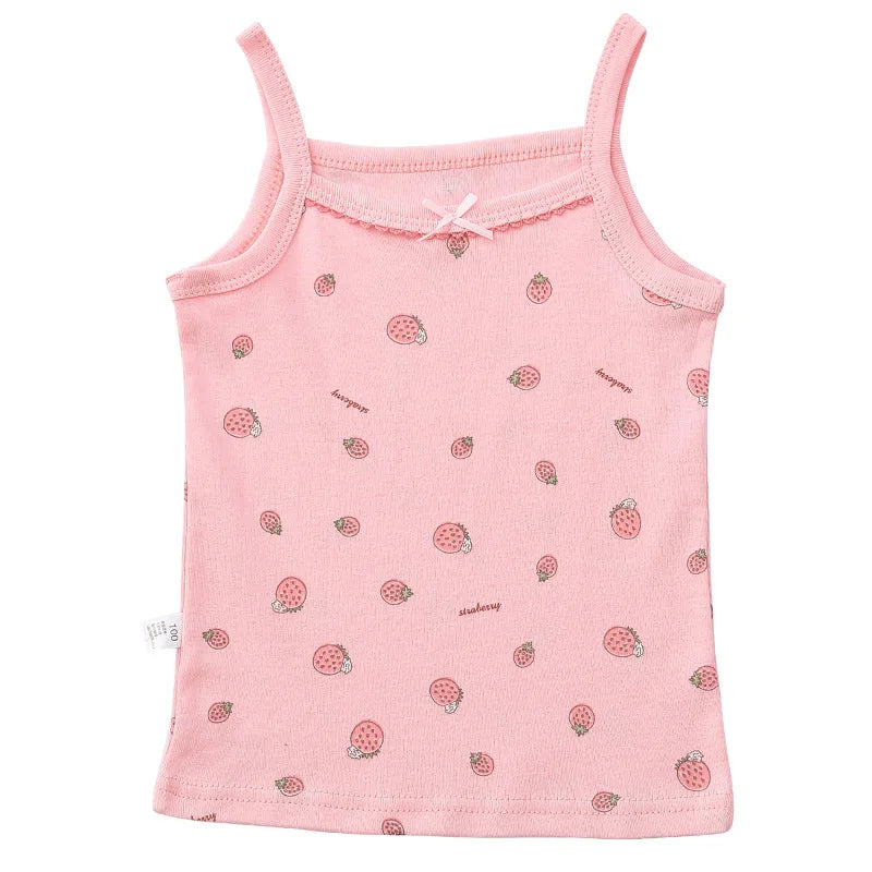 Kids Cotton Multiple Styles Camisole Vests For Summer childrensterritory