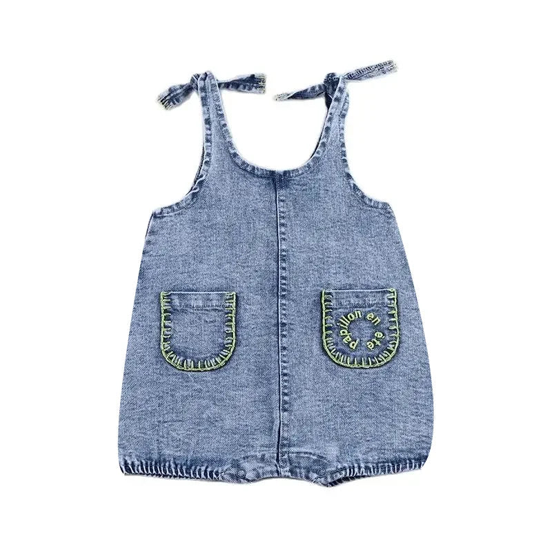 Baby/Kids Summer Denim Clothing Sets with Pockets childrensterritory