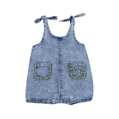 Baby/Kids Summer Denim Clothing Sets with Pockets childrensterritory