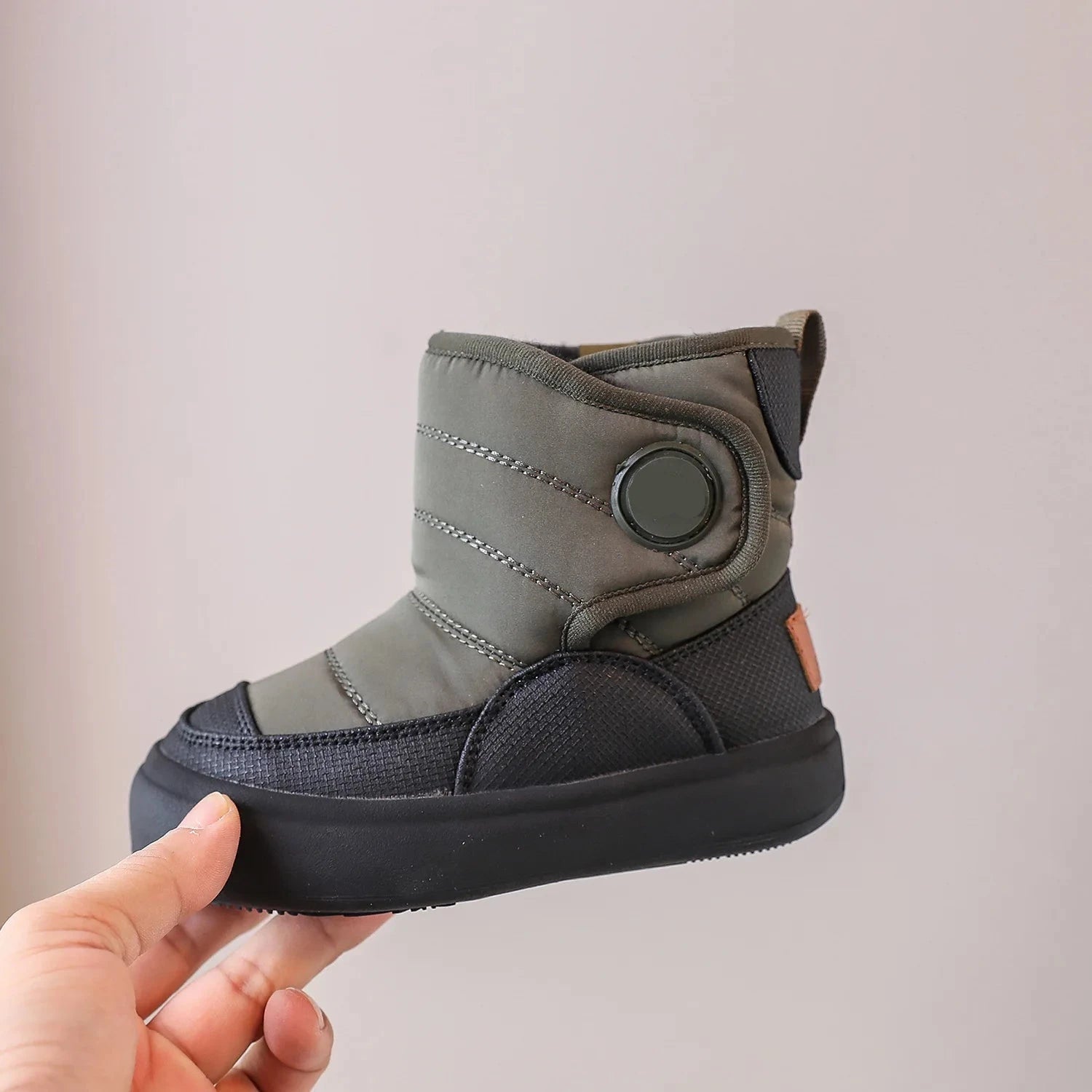 Kids Warm Middle Calf Chelsea Waterproof Snow Boots childrensterritory
