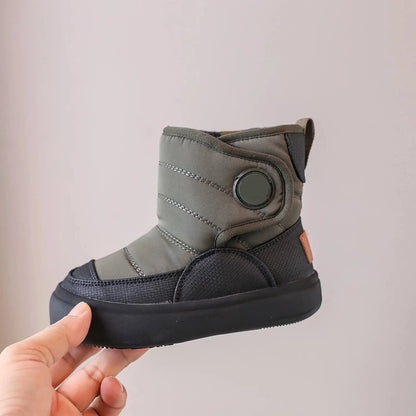 Kids Warm Middle Calf Chelsea Waterproof Snow Boots childrensterritory