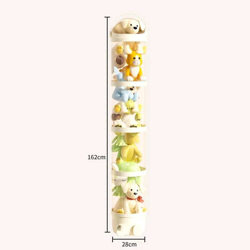 Transparent Plastic Plush Toy Storage Box childrensterritory