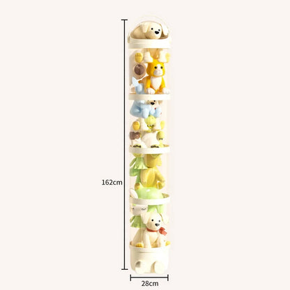 Transparent Plastic Plush Toy Storage Box childrensterritory