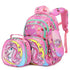 Unicorn and Dinosaur Design Kids 3 Piece Set of School Bags childrensterritory