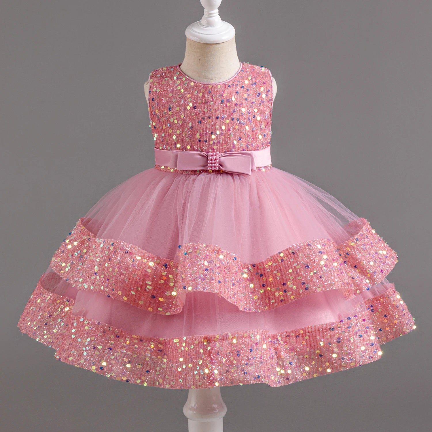 Baby Girl Sequin Unicorn Tutu Princess Dress for 1st Birthday