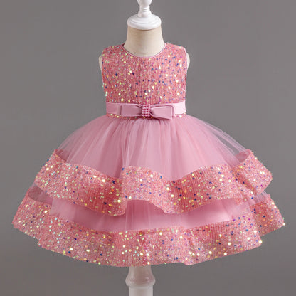 Baby Girl Sequin Unicorn Tutu Princess Dress for 1st Birthday