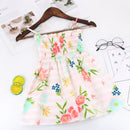 Little Girls Floral Halter Style Summer Cotton Dresses childrensterritory