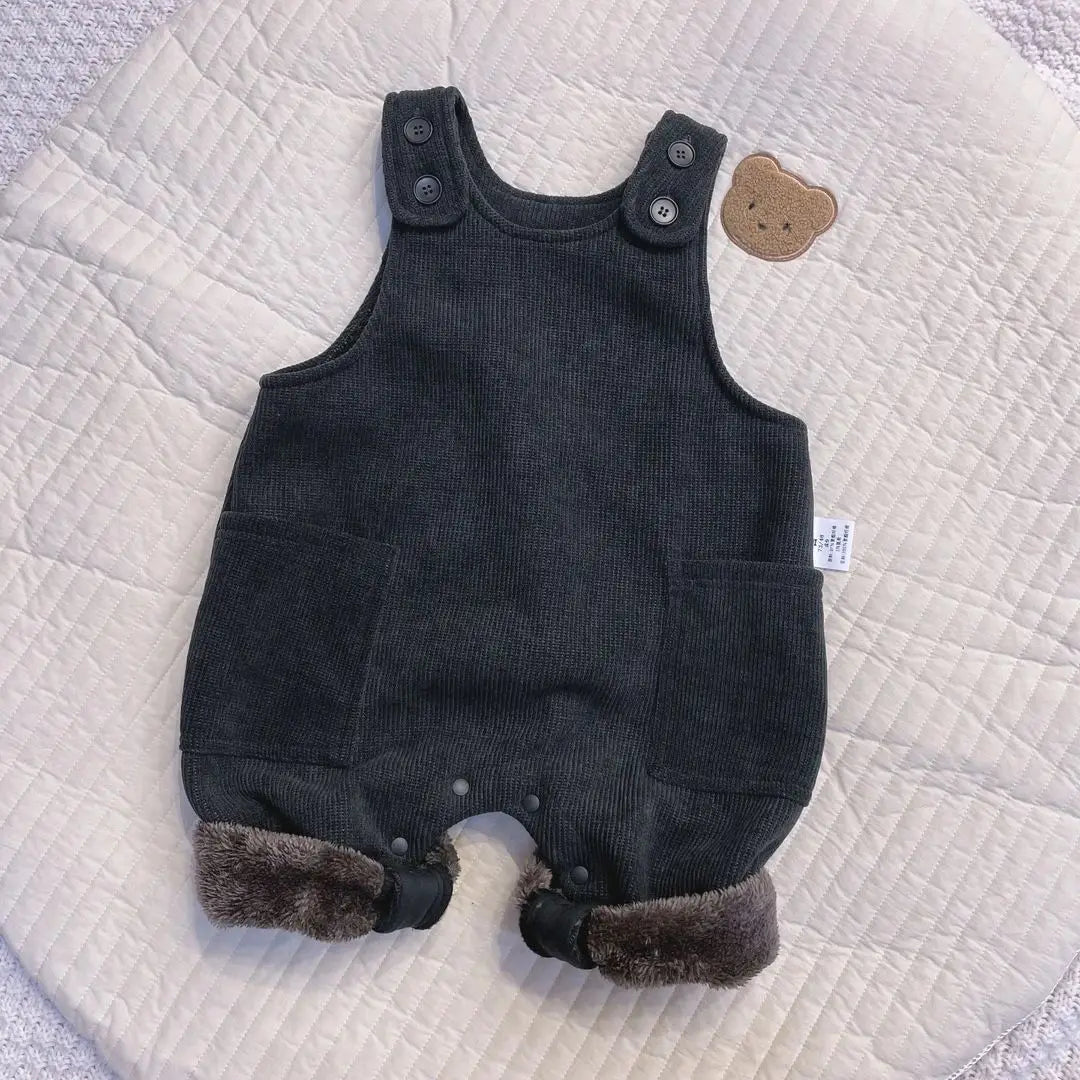 Kids' Soft-Fabric Winter Rompers with a Stylish Finish