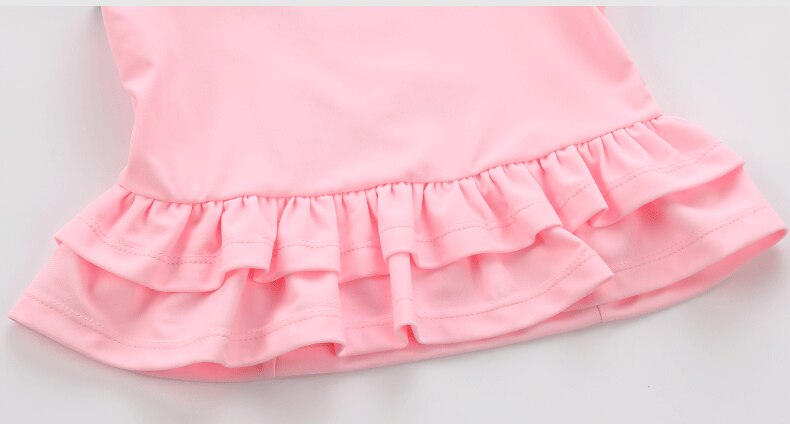 Kids Girls Letter Print Two Pieces Cartoon Beachwear childrensterritory