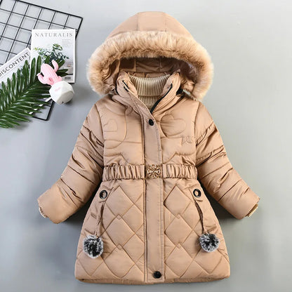 Kids Girls Winter Thicken Coat/Snow Hoodie Jacket