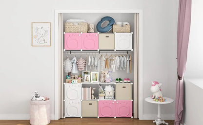 Hanging Clothes Closet for Kids&