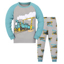Kids Boys Cartoon Print Long Sleeves Pajamas Sets childrensterritory