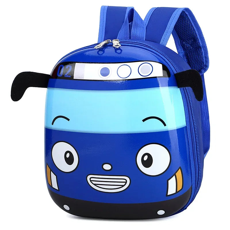 3D Cartoon Bus School Bag for Kids Girls/Boys