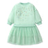 Kids Girls Warm Fleece Long Sleeves Mesh Dresses childrensterritory
