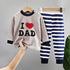 Little Boys and Girls Warm Cartoon Xmas Print Sleepwear Sets childrensterritory