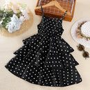 Kids Girls Polka Dot Stylish Summer Holiday Dresses childrensterritory