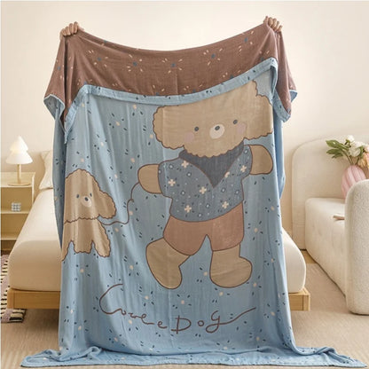 Kids’ Cartoon Print Soft Bedding Blanket childrensterritory