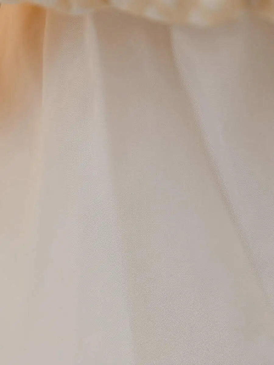 Elegant Flower Printing All Over Puffy Sleeveless Princess Dress