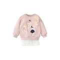 Kids Girls Cartoon Embroidery Applique Design Sweatshirts childrensterritory