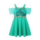 Kids GIrls Disney Princess Birthday Party Costume for Summer childrensterritory