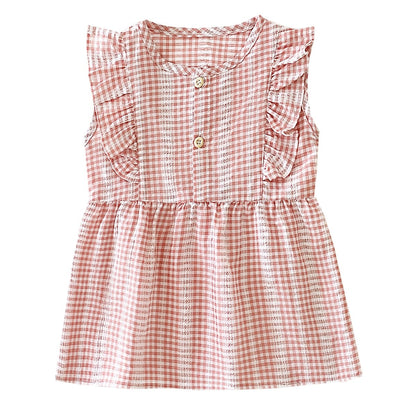 Korean Style Baby Girls Sleeveless Princess Dresses childrensterritory