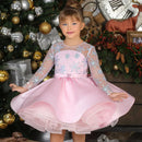 Kids Girls Sequins Princess Ball Gown for Prom Party