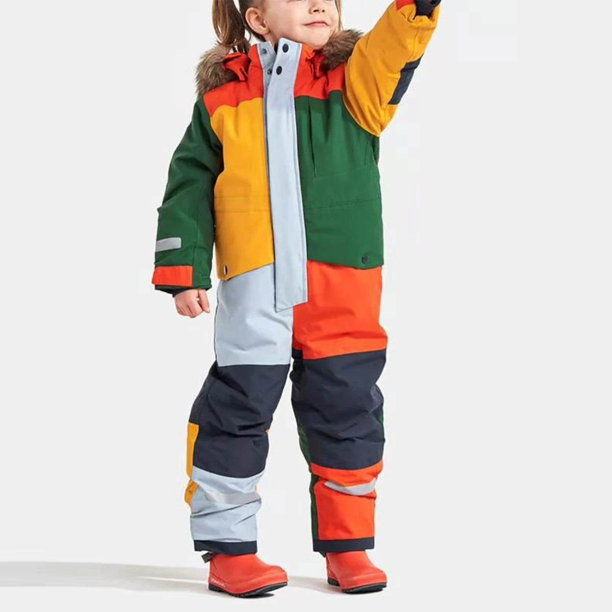 Kids Warm Fleece Snowboarding Jumpsuit for Boys and Girls childrensterritory