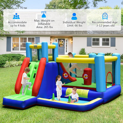 8-in-1 Kids Gaint Inflatable Bouncer W/ Slide (Without Blower) childrensterritory