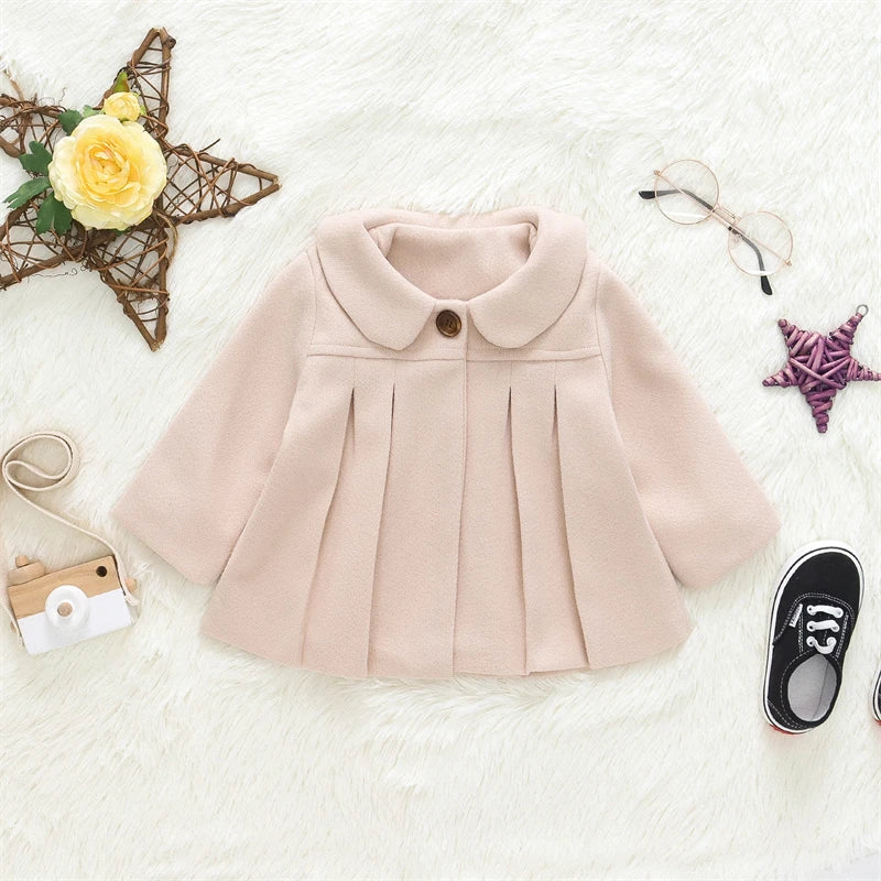 Baby Girls' Collar Design Winter Jacket