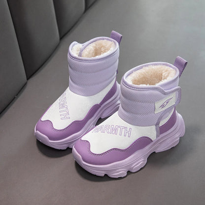 Elegant Waterproof Kids Girls Warm Snow Boots