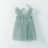Baby Girl Sleeveless Tulle Birthday Party Dresses with Butterfly Wings childrensterritory
