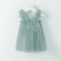Baby Girl Sleeveless Tulle Birthday Party Dresses with Butterfly Wings childrensterritory
