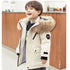Kids Zipper Hooded Warm Jackets With Fur Design childrensterritory