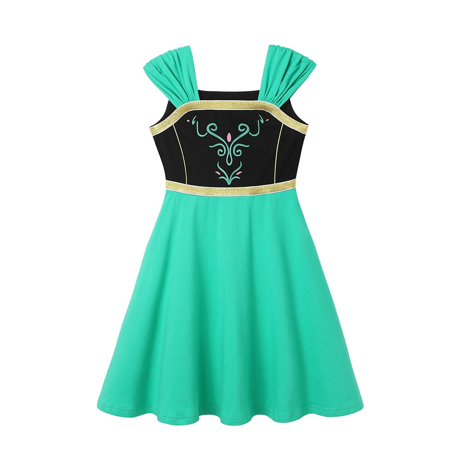 Kids GIrls Disney Princess Birthday Party Costume for Summer childrensterritory