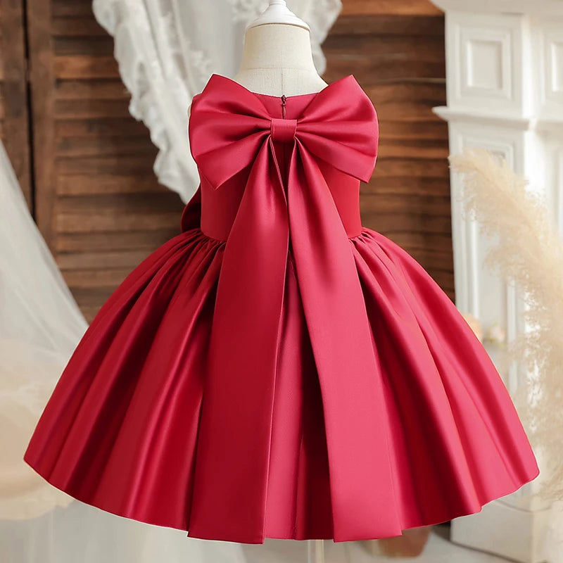 Toddler Girl Elegant Sleeveless First Communion Dress childrensterritory