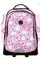 Kids Cartoon Print 19-Inch School Trolley Backpack Travel Bag childrensterritory