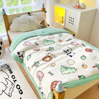 Soft Breathable Warm Baby Thick Quilted Blanket