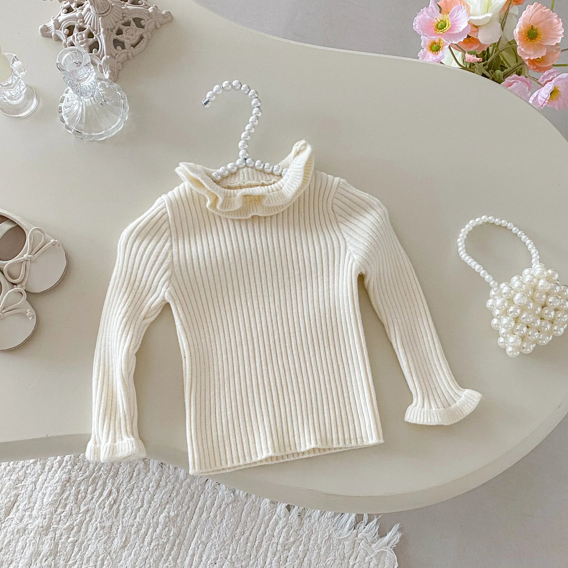 Baby Girls’ Elegant Sleeveless Winter Dress