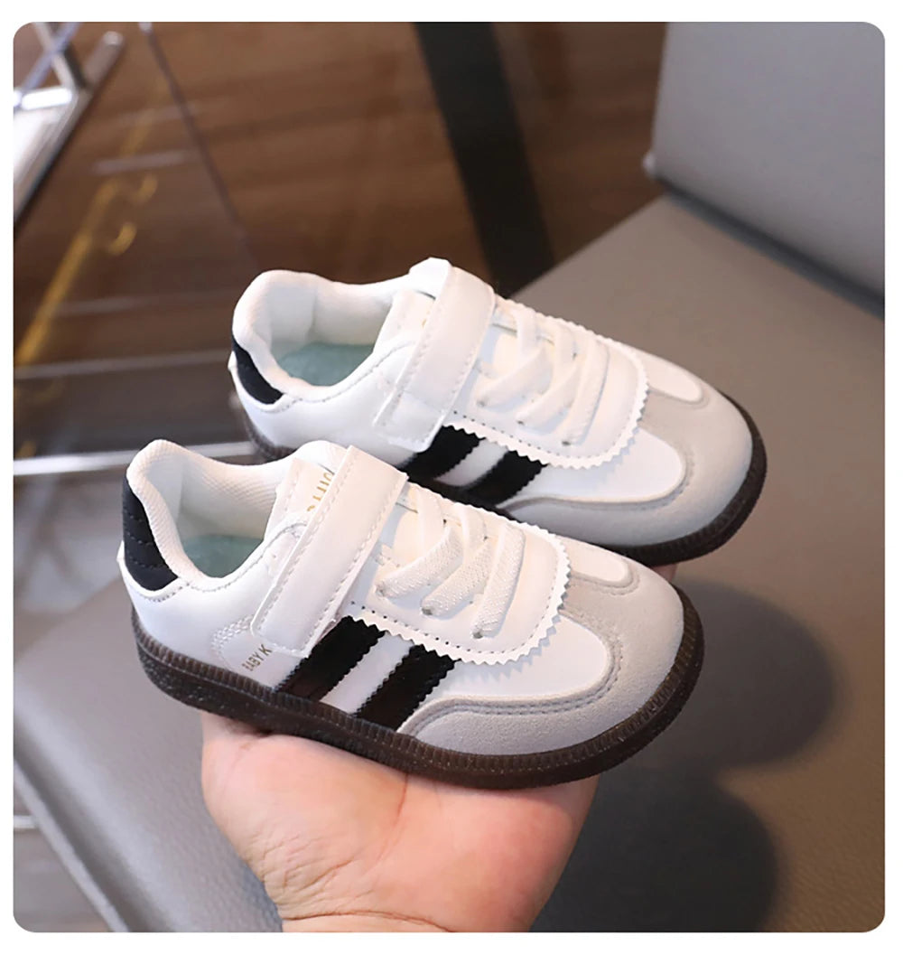 Soft Soled PU Leather Sport Shoes For Kids Boy's Girl's