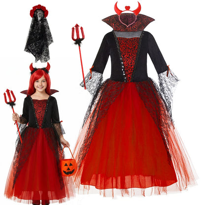 Ghost Bride Kids Girls Costume For Purim Halloween Party