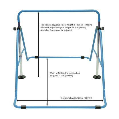 Kids Indoor Adjustable Gymnastics Training Bar childrensterritory