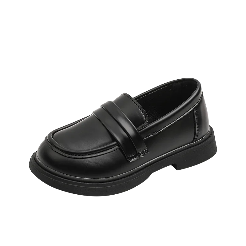 Kids Girls/Boys Round-toe Leather Shoes for Party