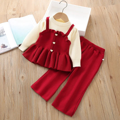 Girls’ Elegant Long-Sleeve Winter Outfits childrensterritory