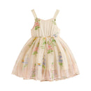 Floral Embroidery Baby Girls' Tulle Princess Dresses childrensterritory